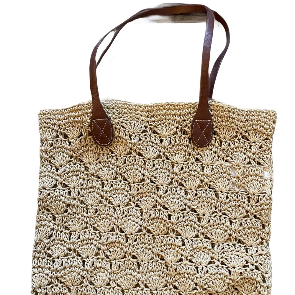 ❤️ GAP KIDS STRAW SUMMER SHOPPER TOTE BAG